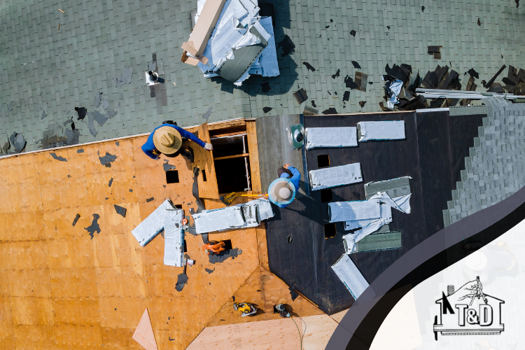Expert roofers in Old Hickory installing asphalt architectural shingles, ensuring long-lasting resilience in the face of extreme weather conditions.