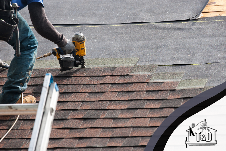 Diverse roofing materials displayed by Old Hickory roofing contractor T & D Construction.